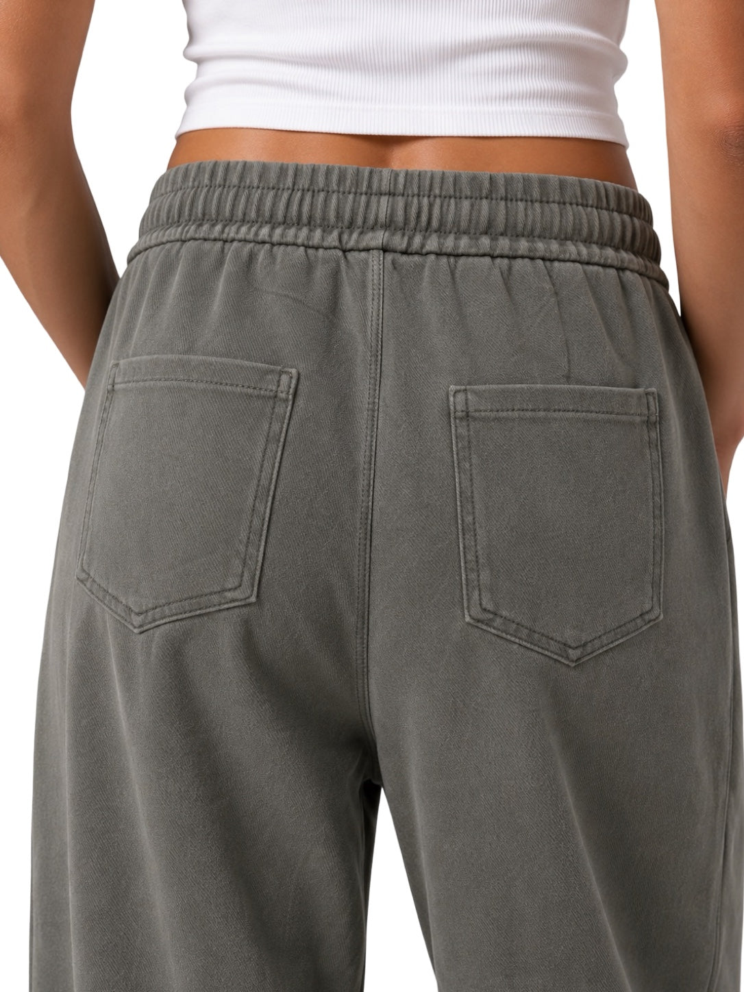 Pantaloni con elastico in vita