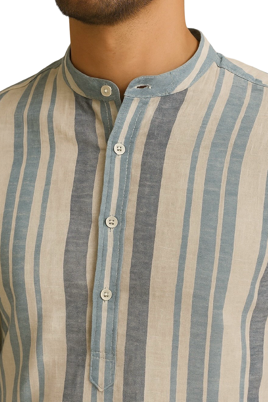 Camicia in lino a Righe