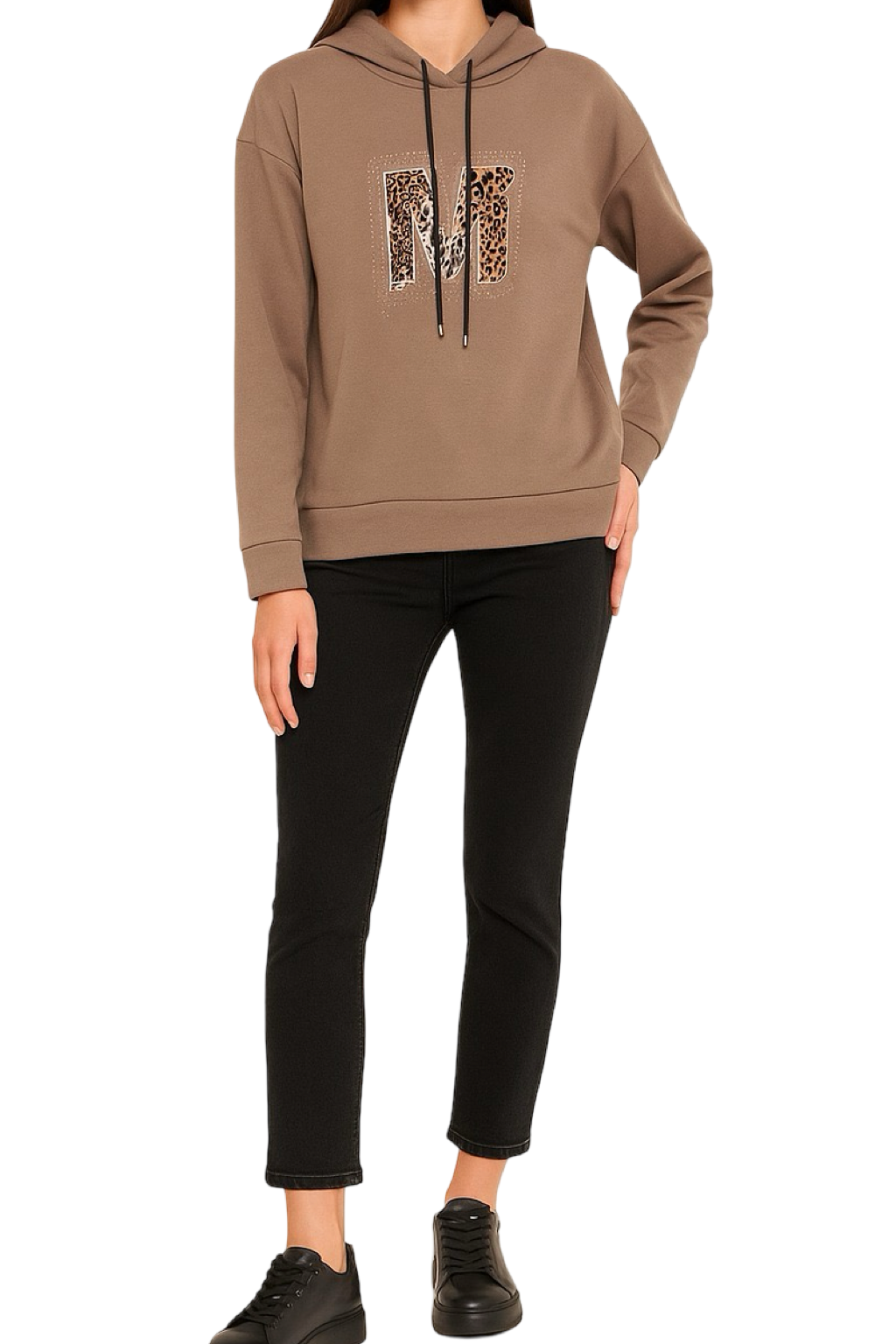 Felpa Comfort Stampa Maculata