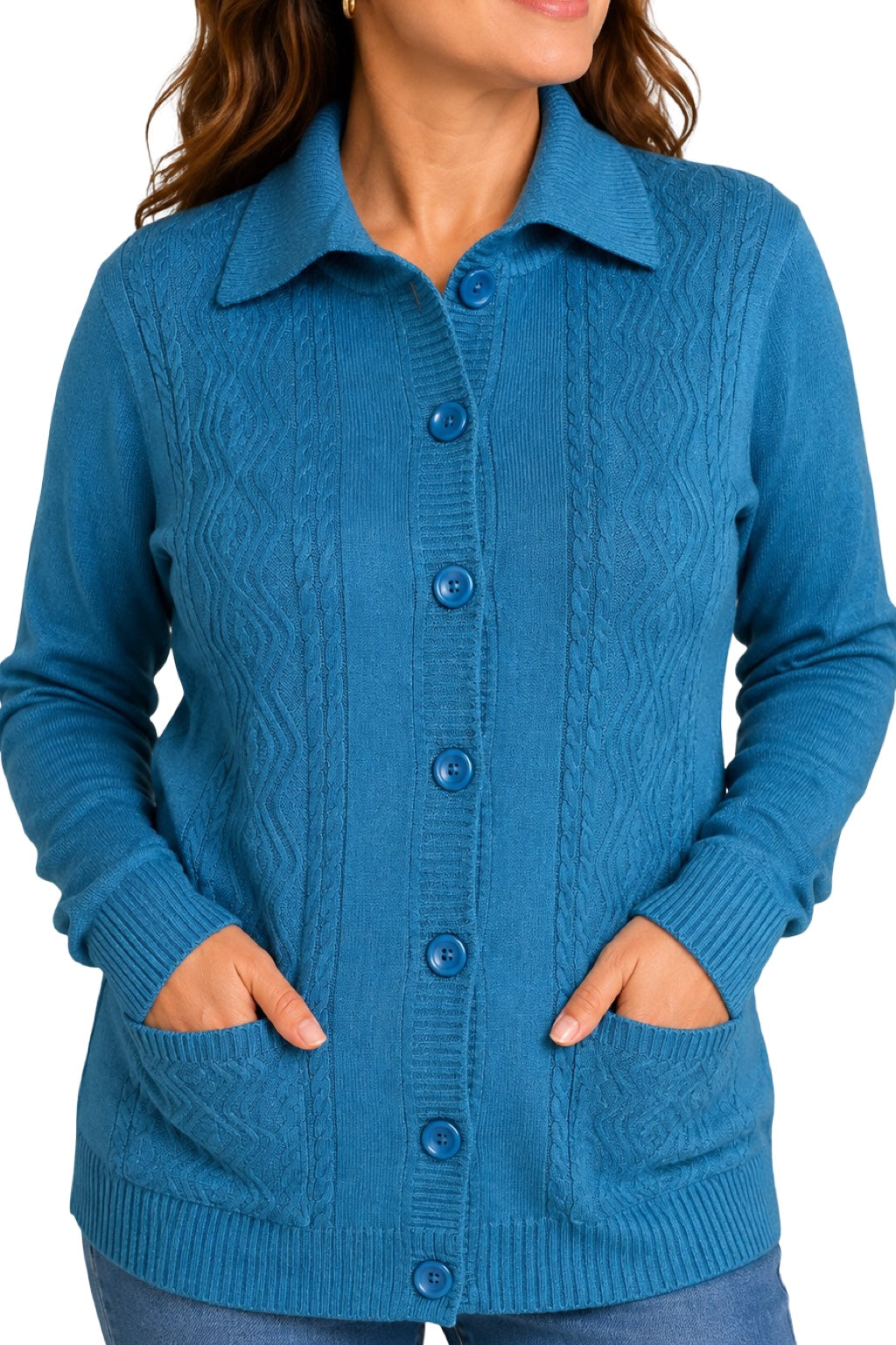 Cardigan Bottoni e Tasche