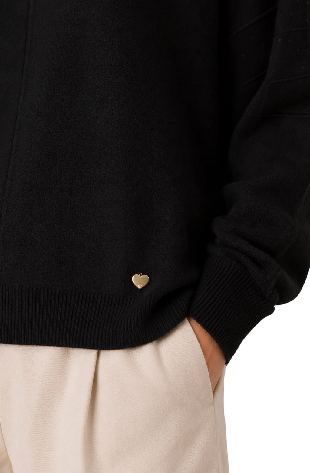 Maglia con Paillettes sulle maniche