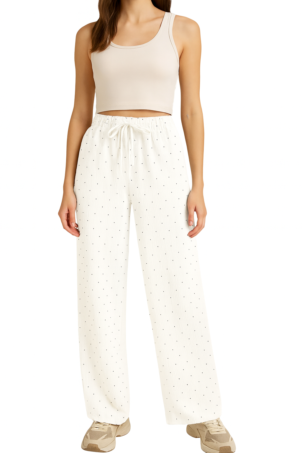 Pantaloni palazzo brillantini