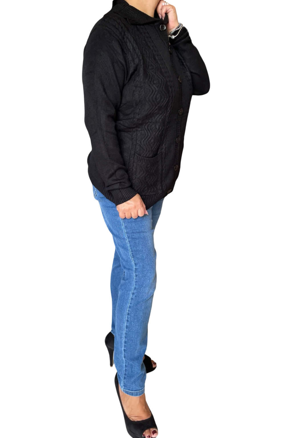 Cardigan con bottoni
