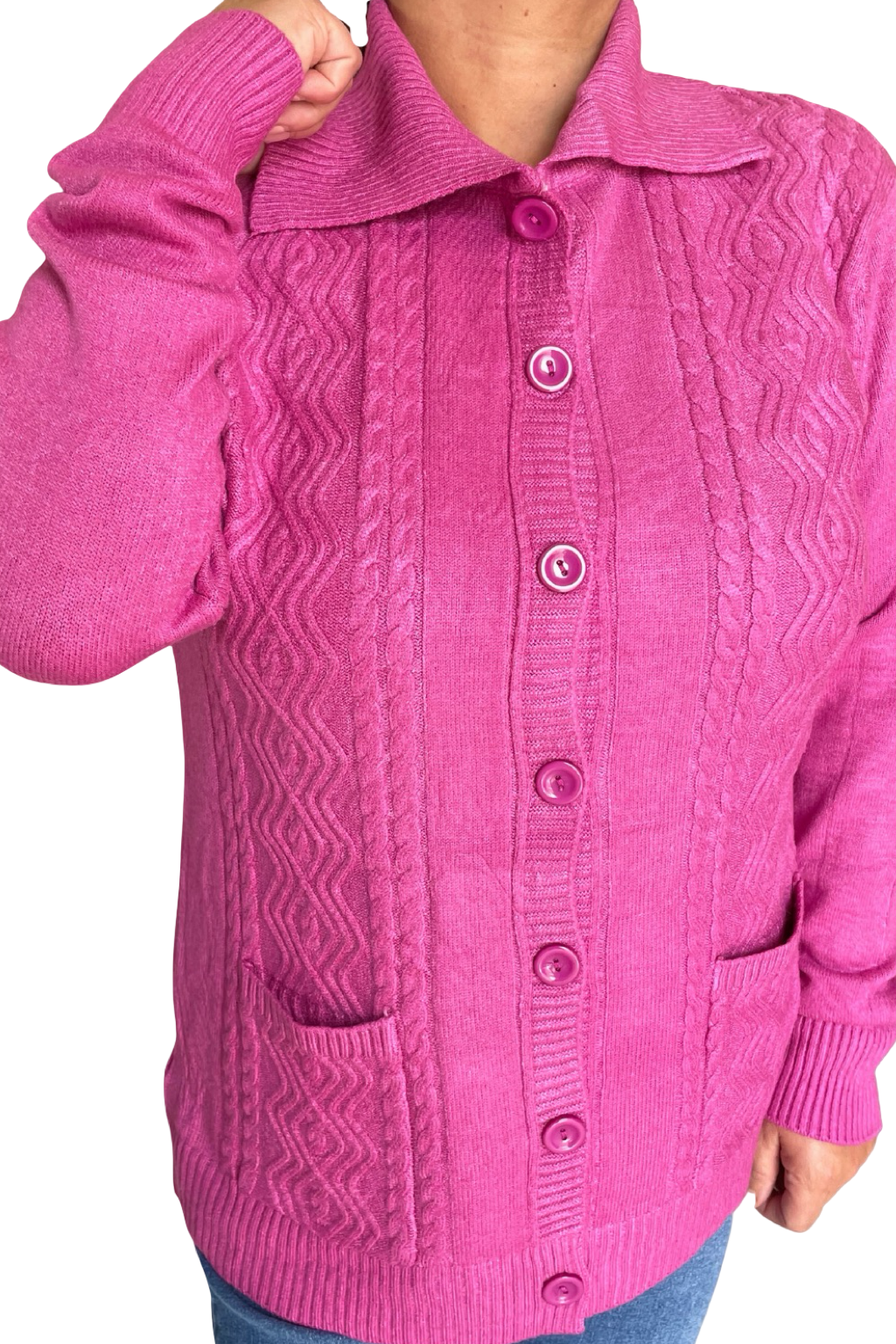 Cardigan con bottoni