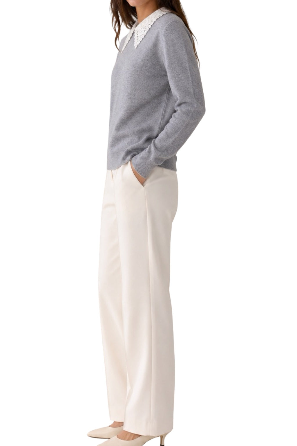 Maglia Colletto in Pizzo