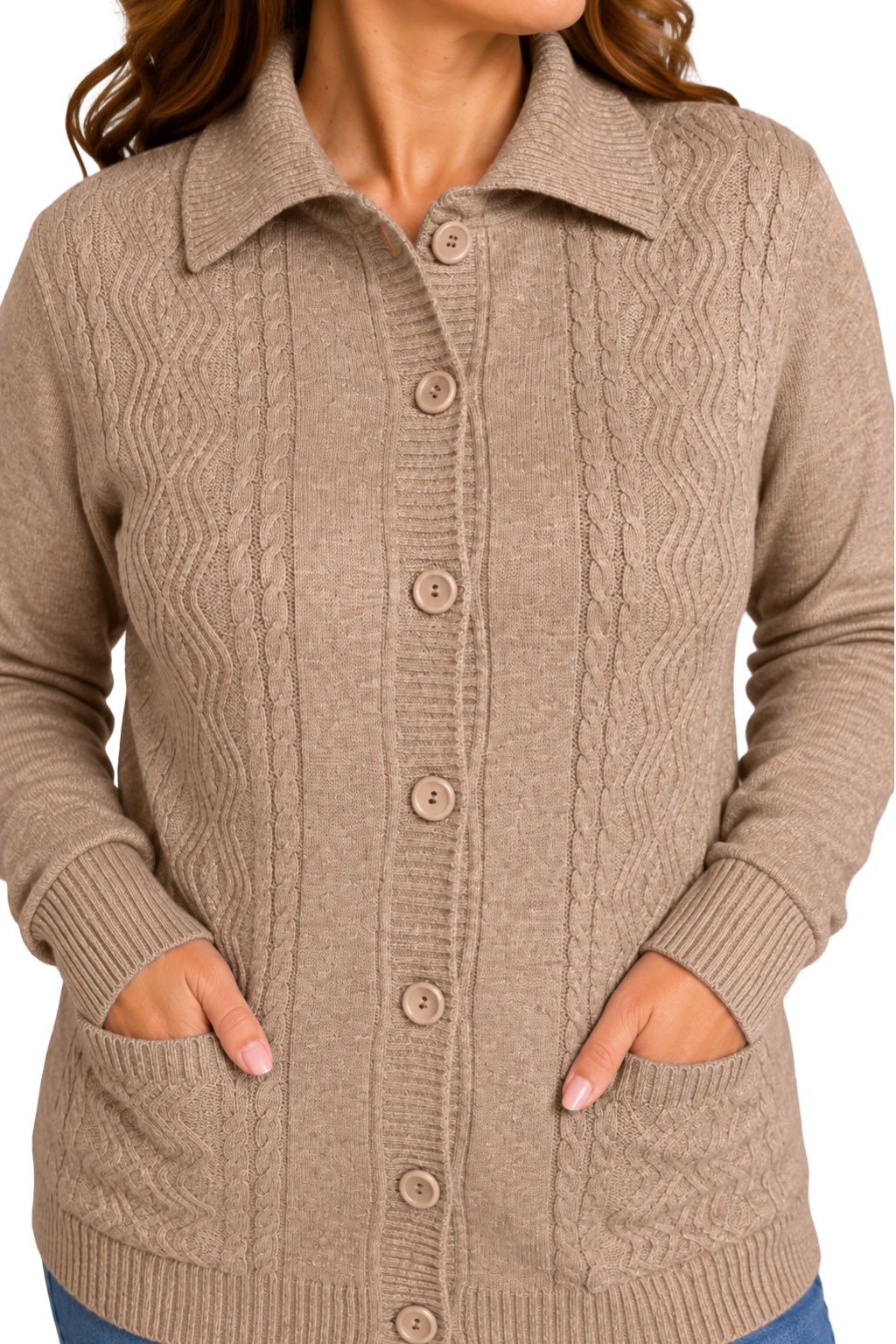 Cardigan Bottoni e Tasche