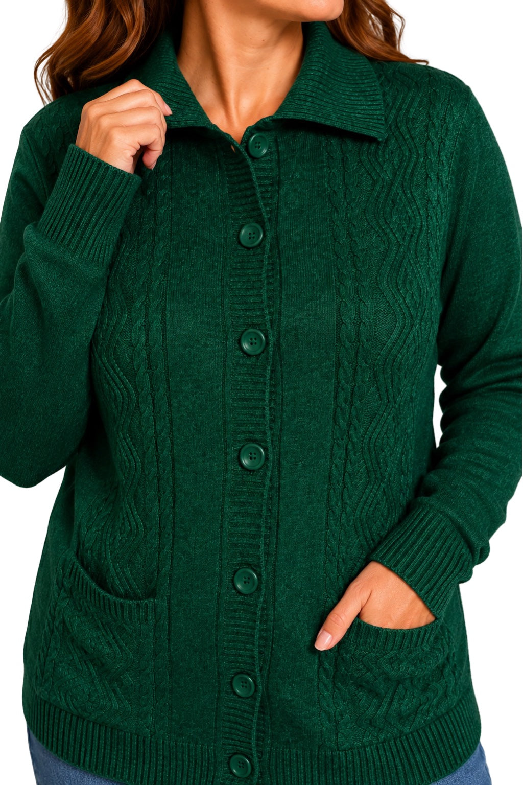 Cardigan Bottoni e Tasche