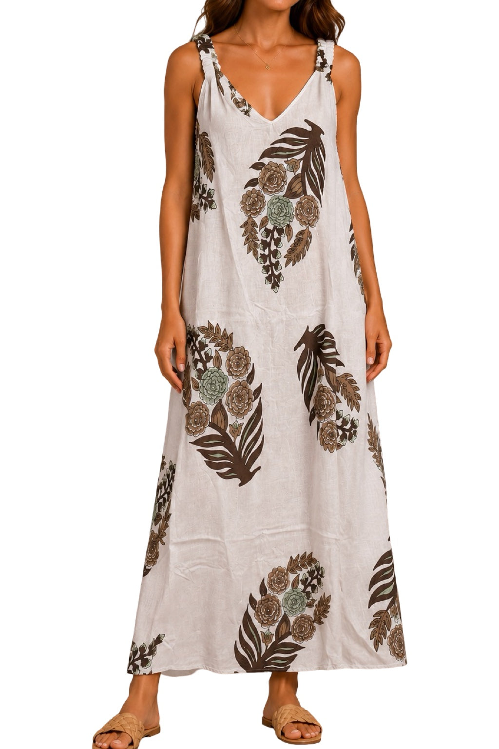 Vestito Spallina Arricciata