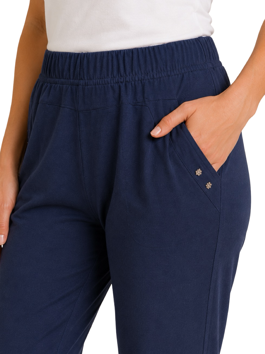 Pantaloni Capri con elastico