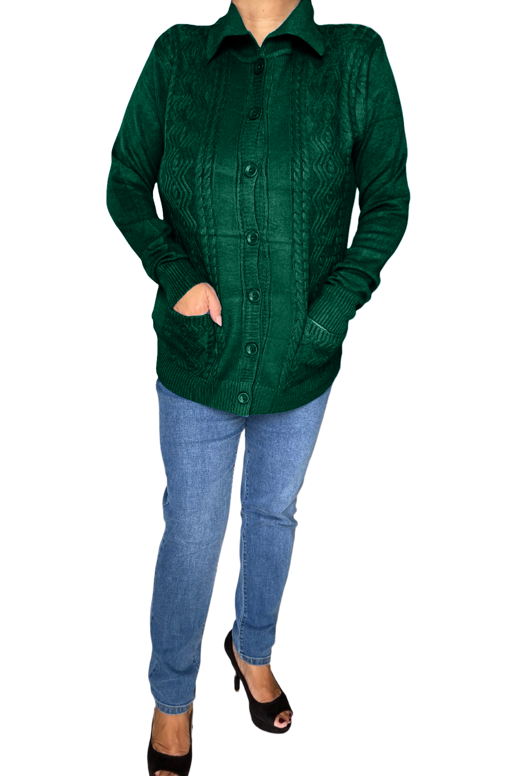 Cardigan con bottoni