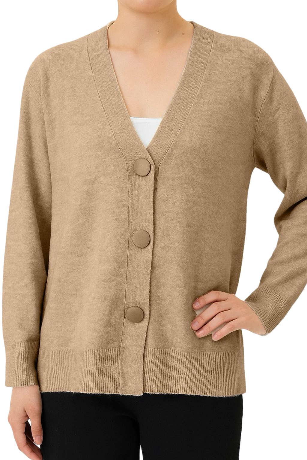 Cardigan Bottoni Dorati
