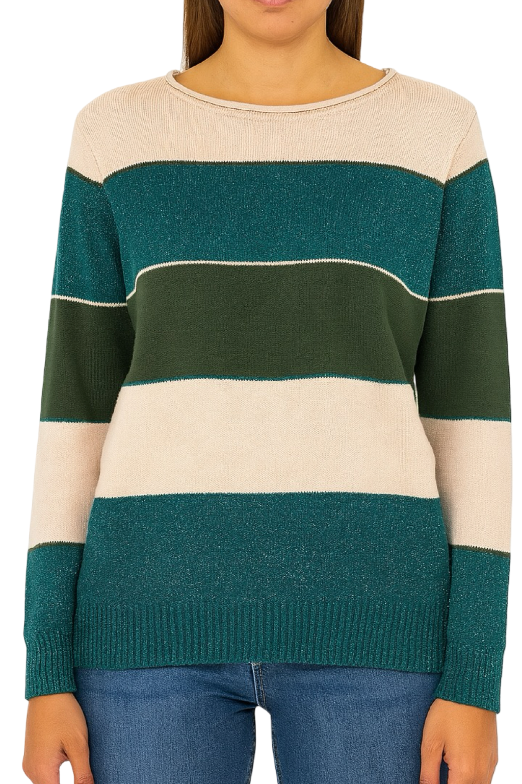 Maglia Righe Glitter