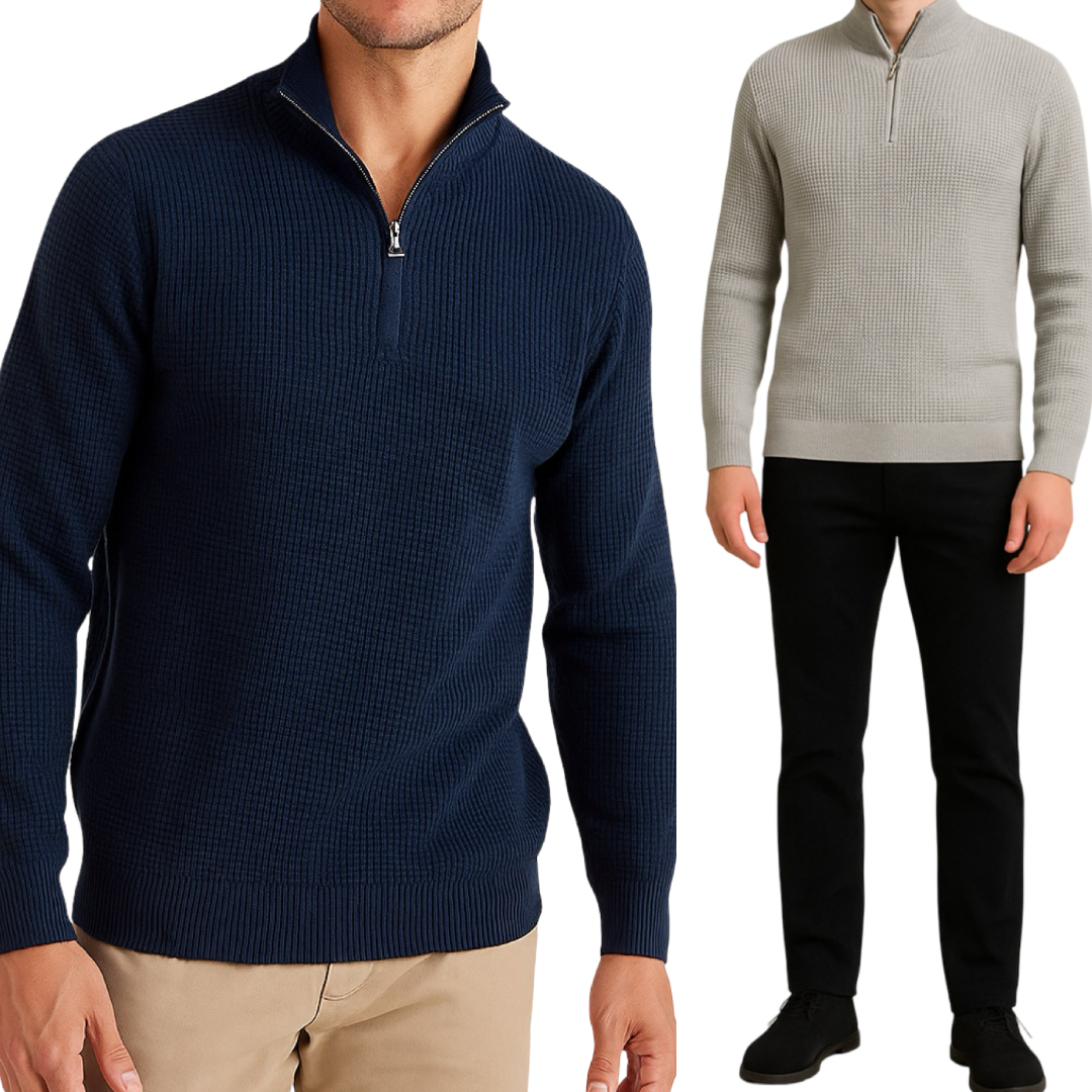 Maglione Mezza Zip Uomo