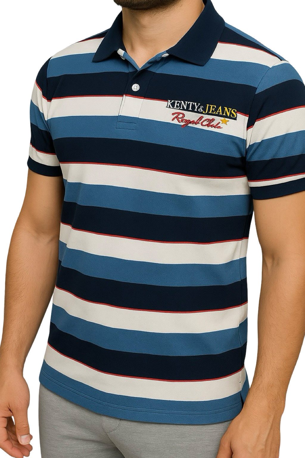 Polo a righe uomo
