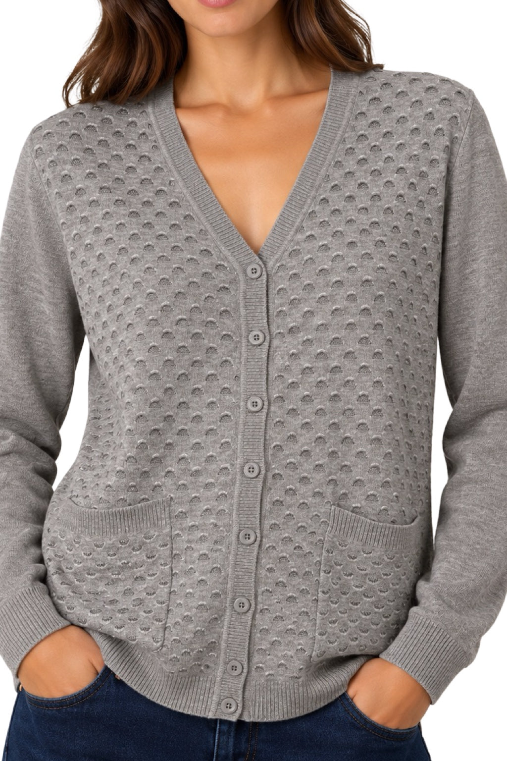 Cardigan Traforato con tasche
