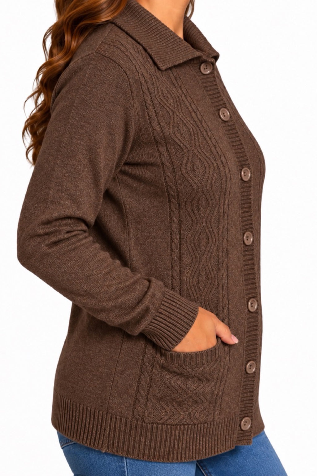 Cardigan Bottoni e Tasche