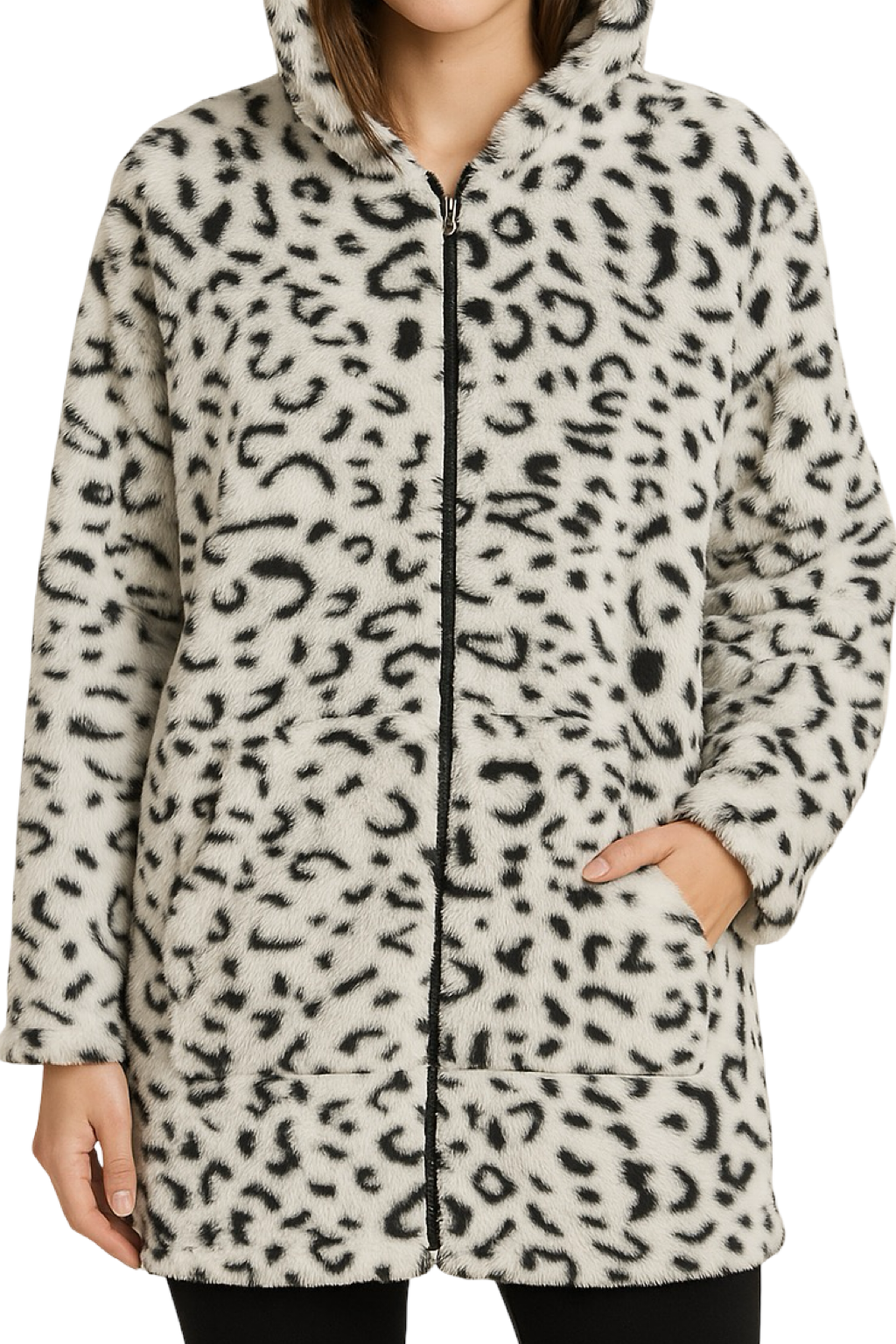 Felpa Maculata Tipo Vestaglia