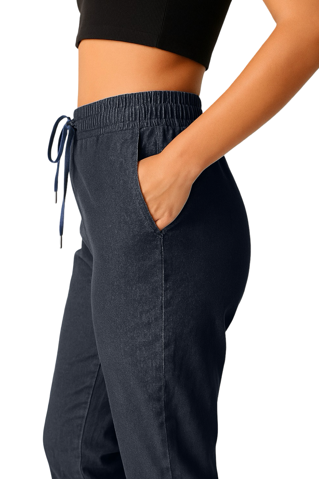 Jeans con Elastico in vita