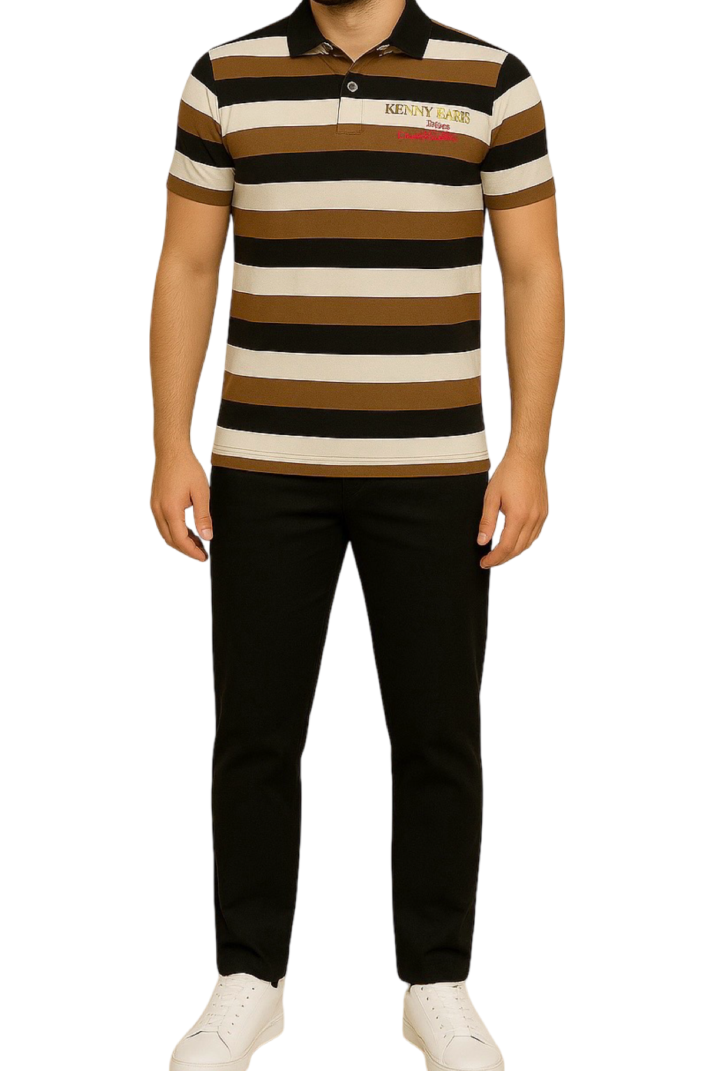 Polo a righe uomo