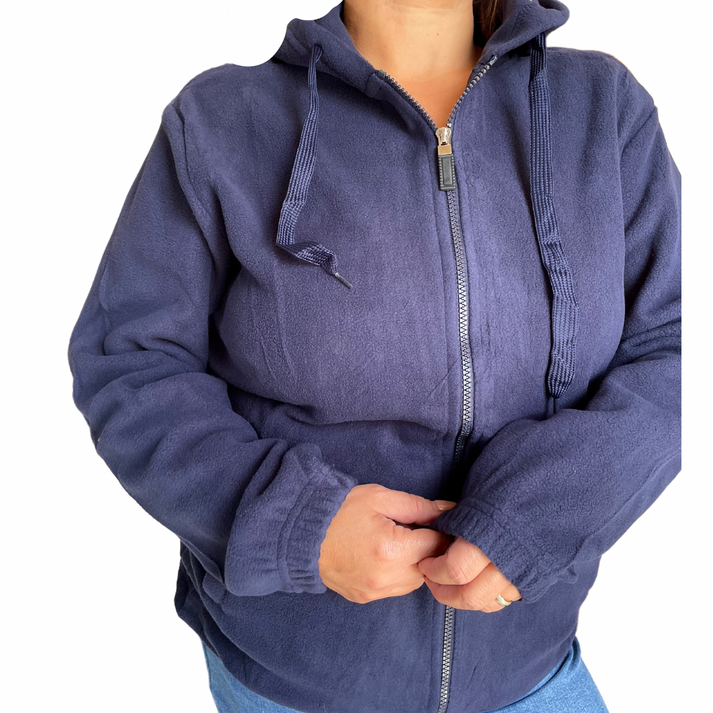 Felpa da donna con cappuccio e tasca a marsupio, tinta unita