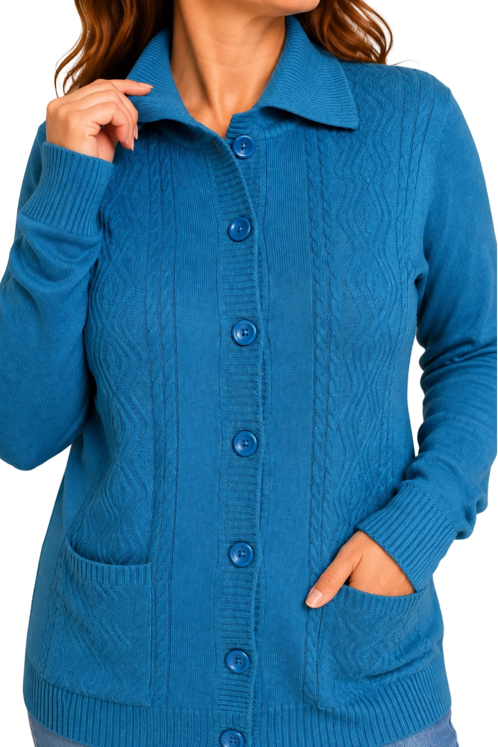 Cardigan Bottoni e Tasche