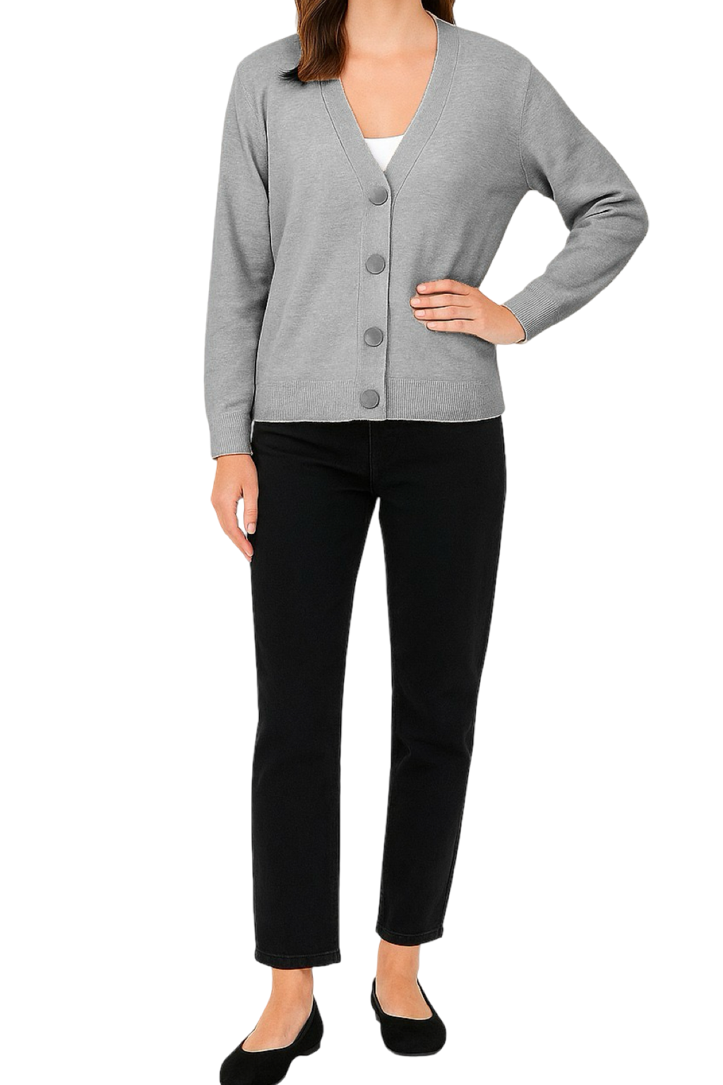 Cardigan Bottoni Dorati
