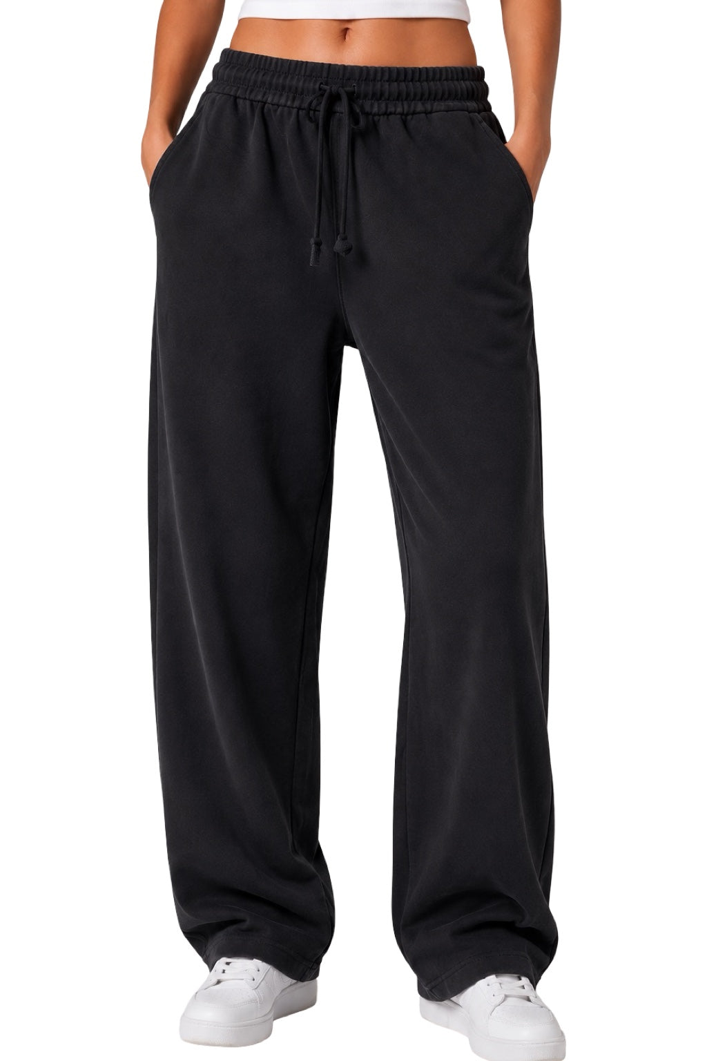 Pantaloni con elastico in vita