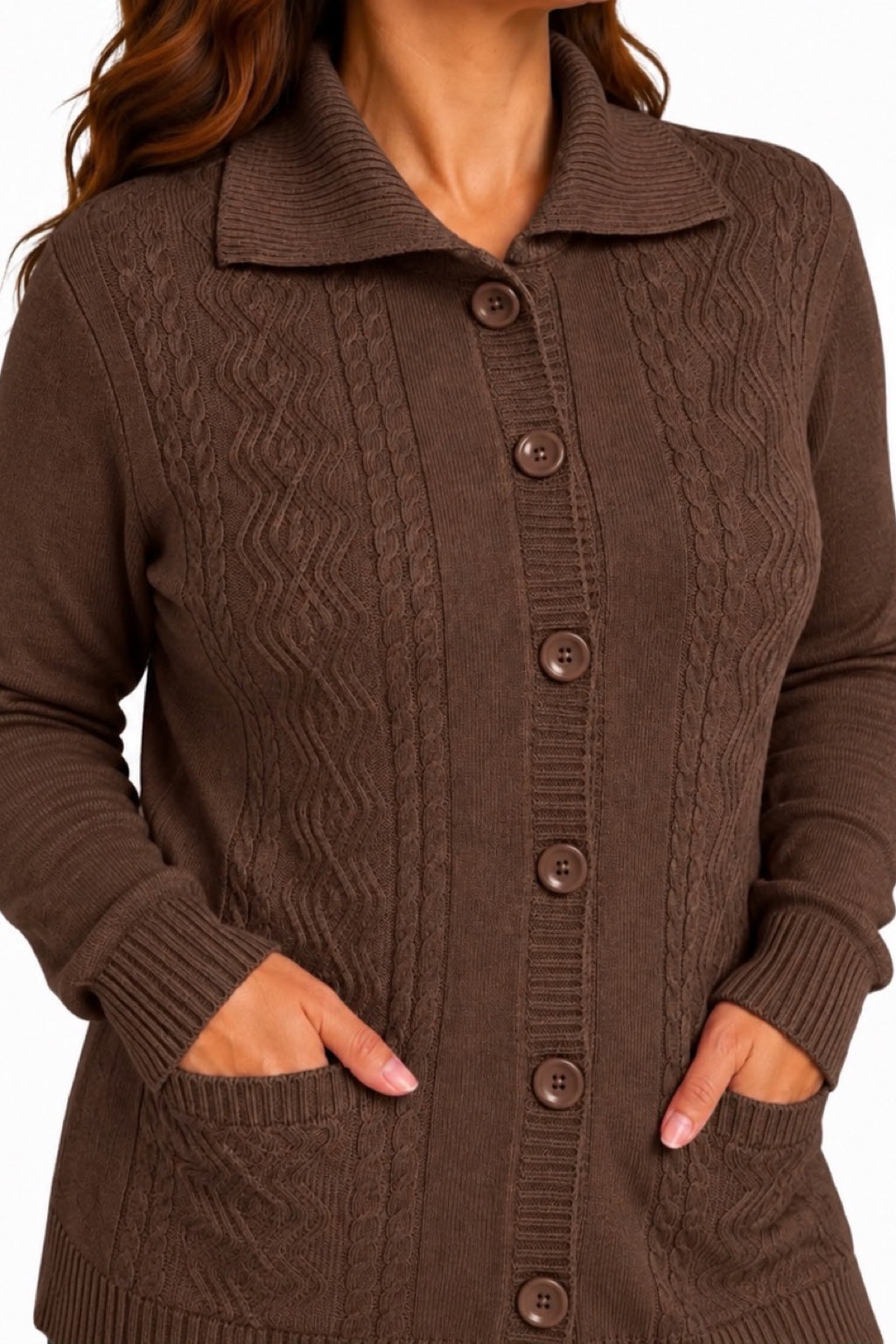Cardigan Bottoni e Tasche