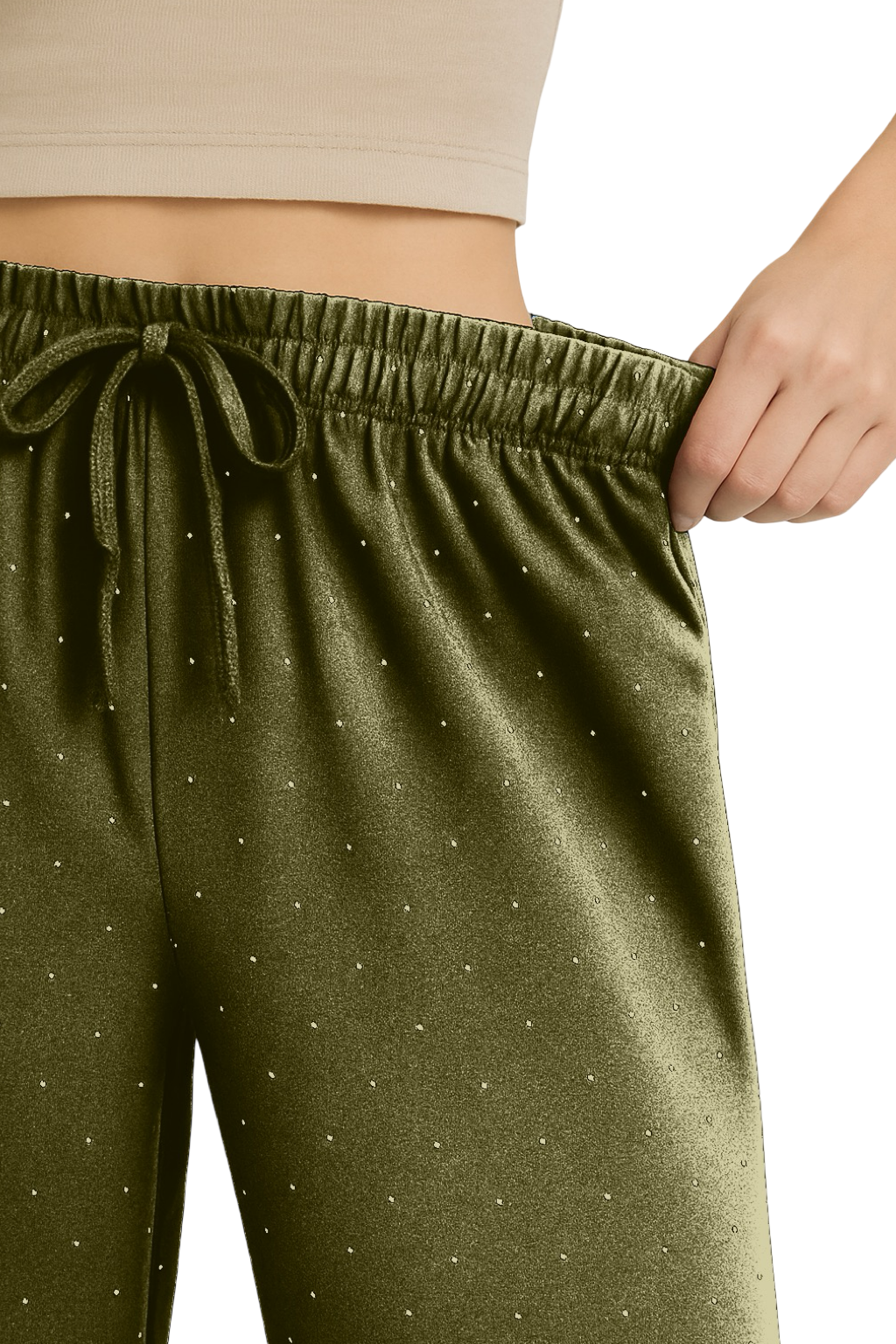 Pantaloni palazzo brillantini