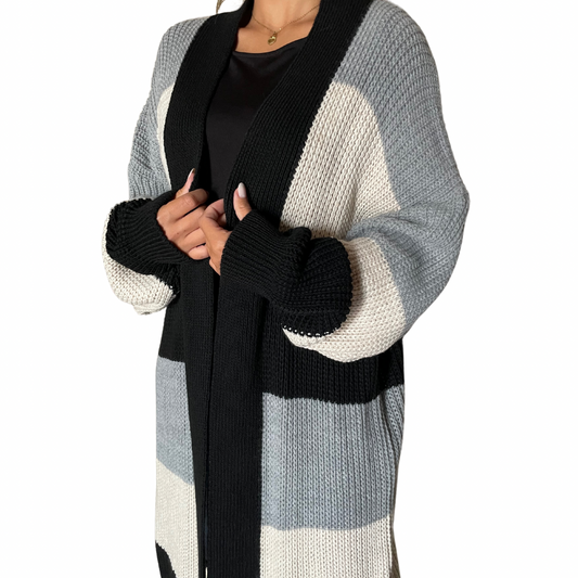 Cardigan Lungo Lana