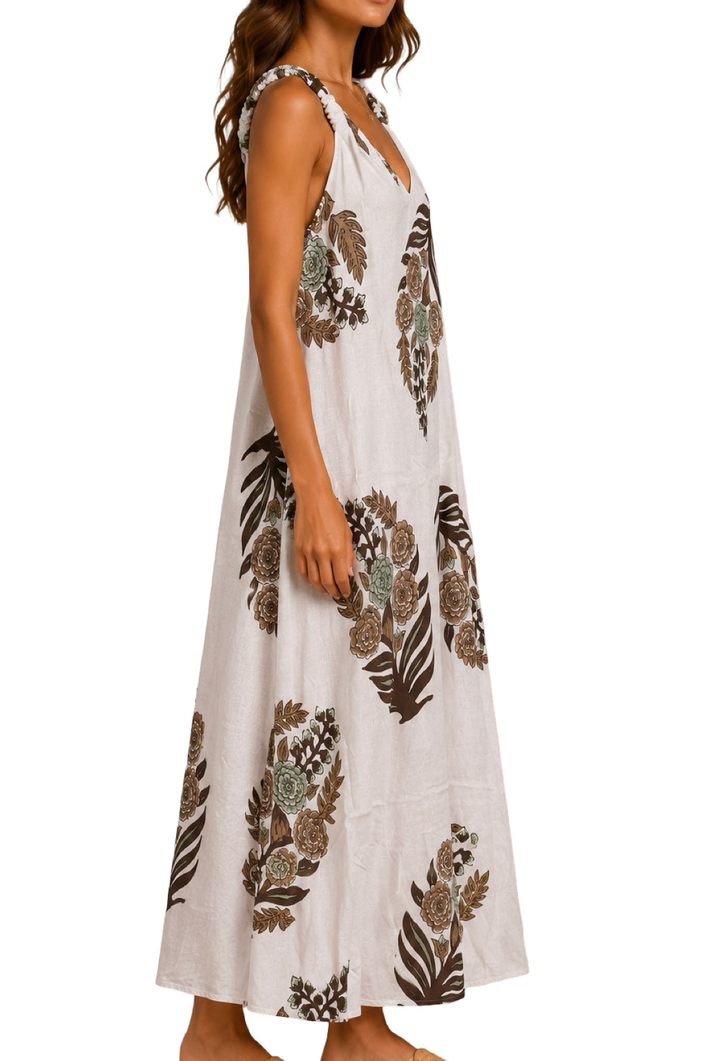 Vestito Spallina Arricciata