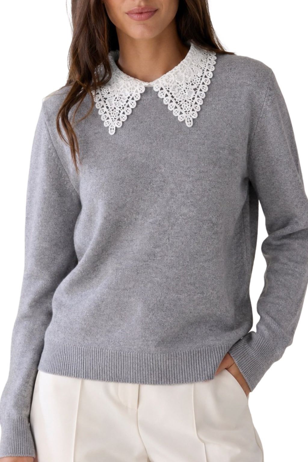Maglia Colletto in Pizzo