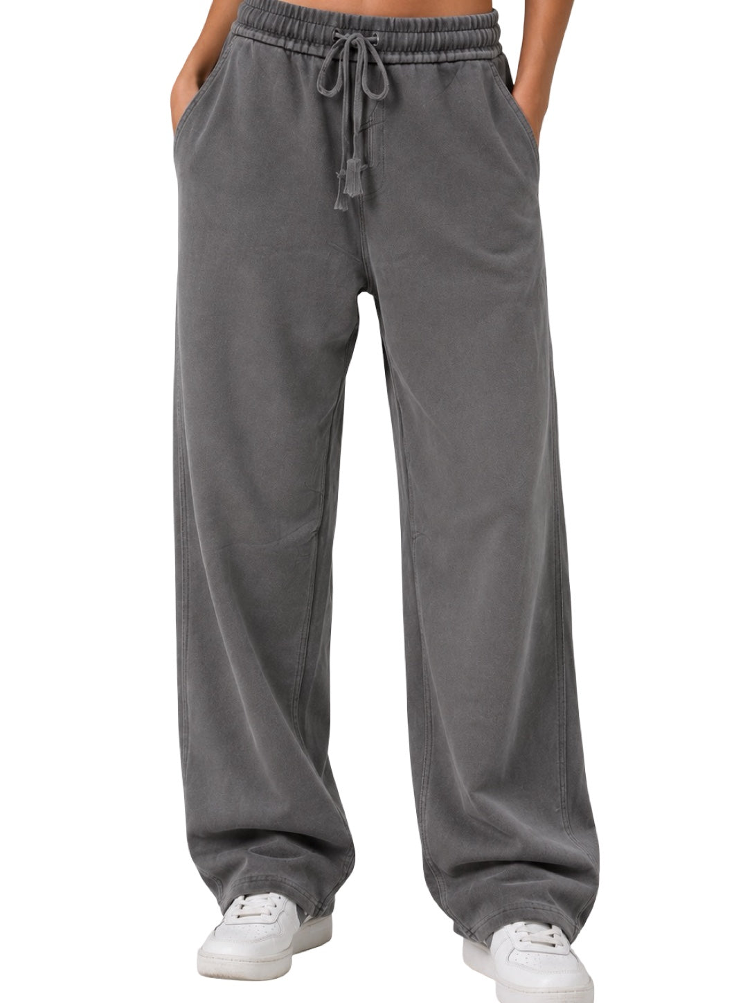Pantaloni con elastico in vita