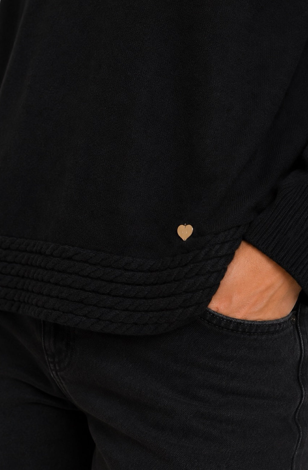 Maglia Riporto trecce sul fondo