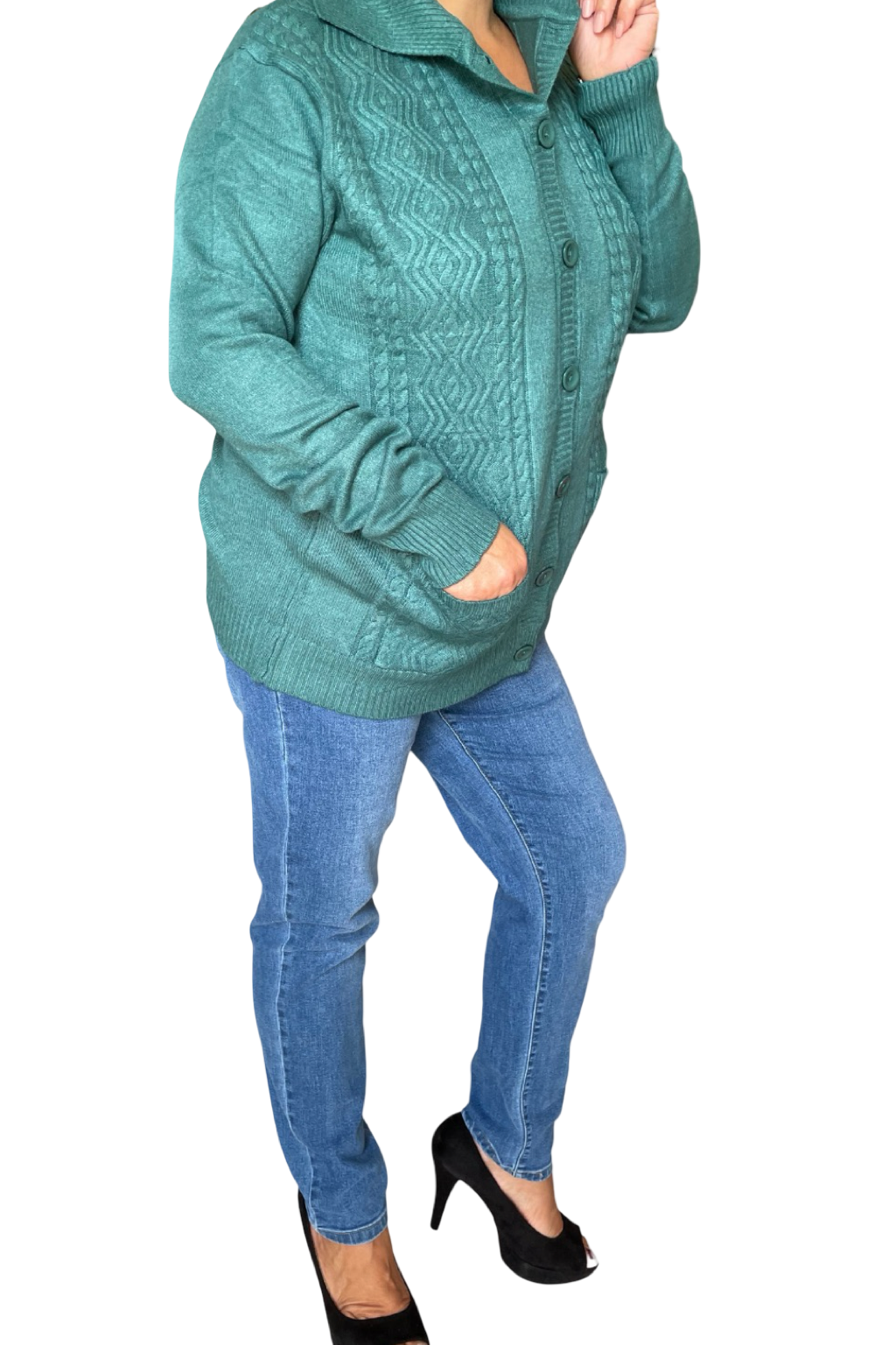 Cardigan con bottoni