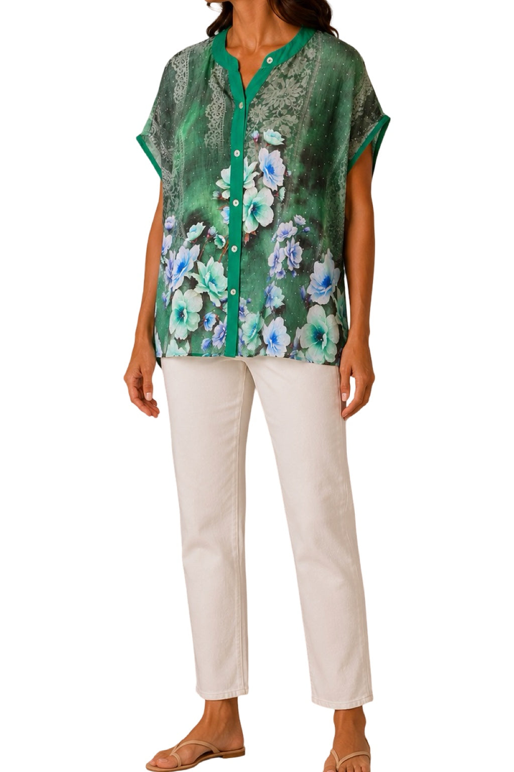 Blusa con brillantini