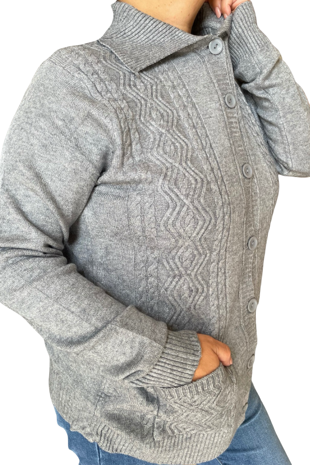 Cardigan con bottoni