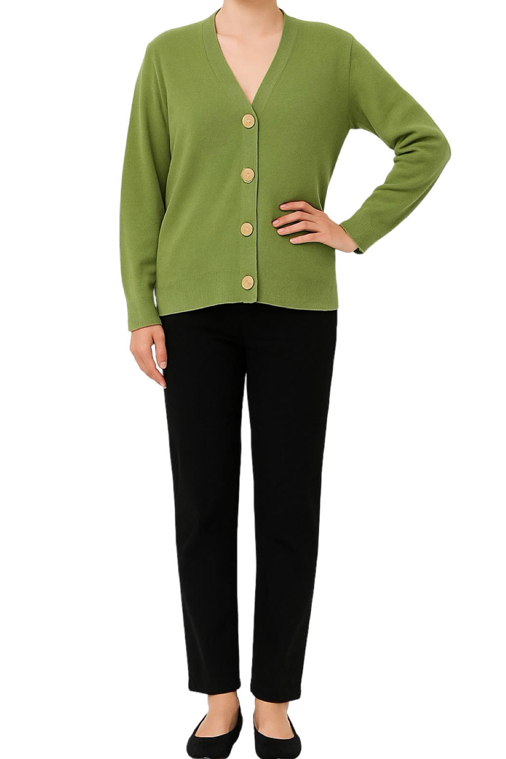 Cardigan Bottoni Dorati