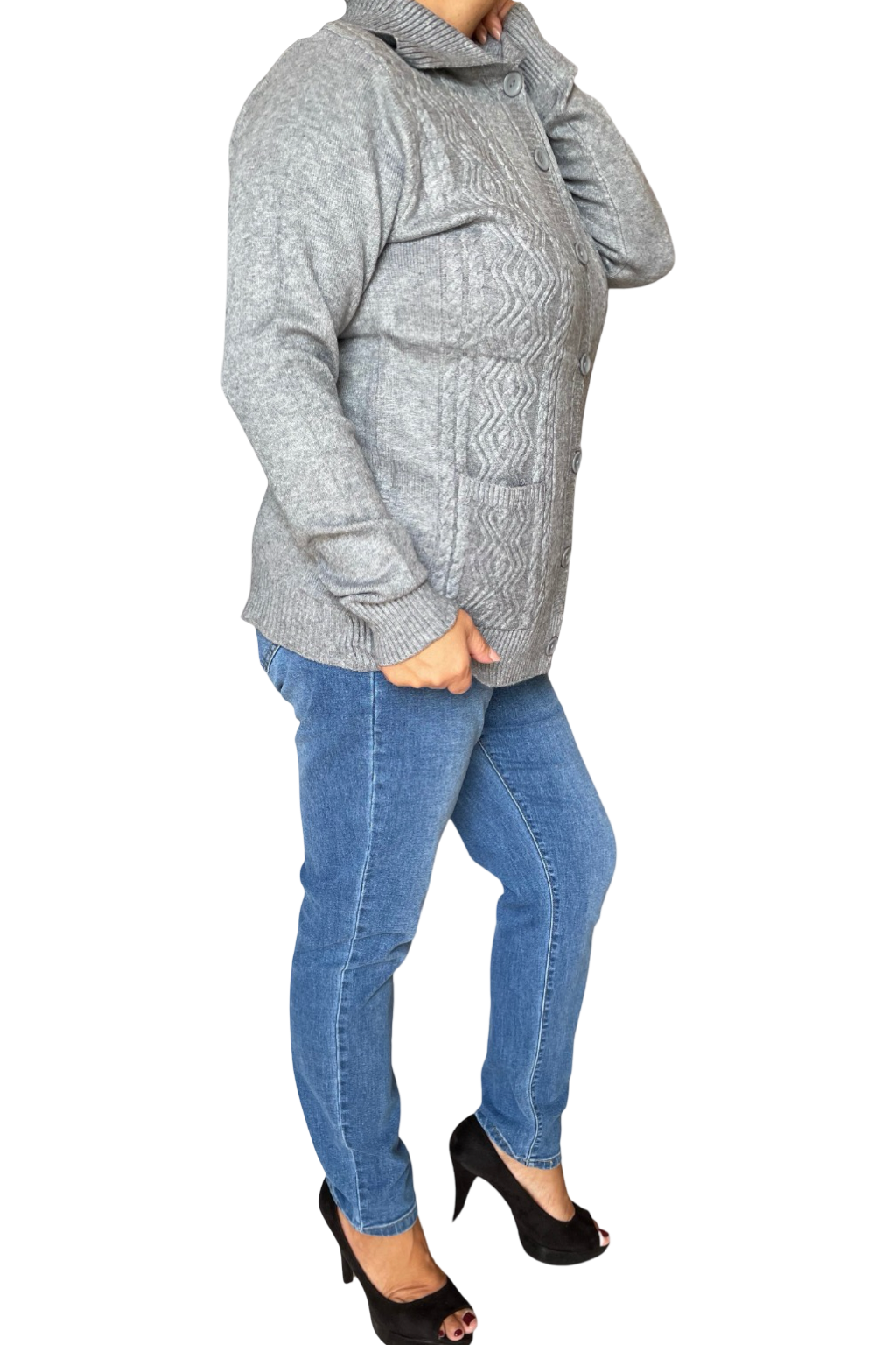 Cardigan con bottoni