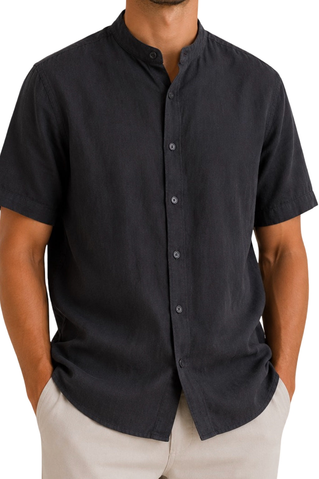 Camicia Lino Manica Corta
