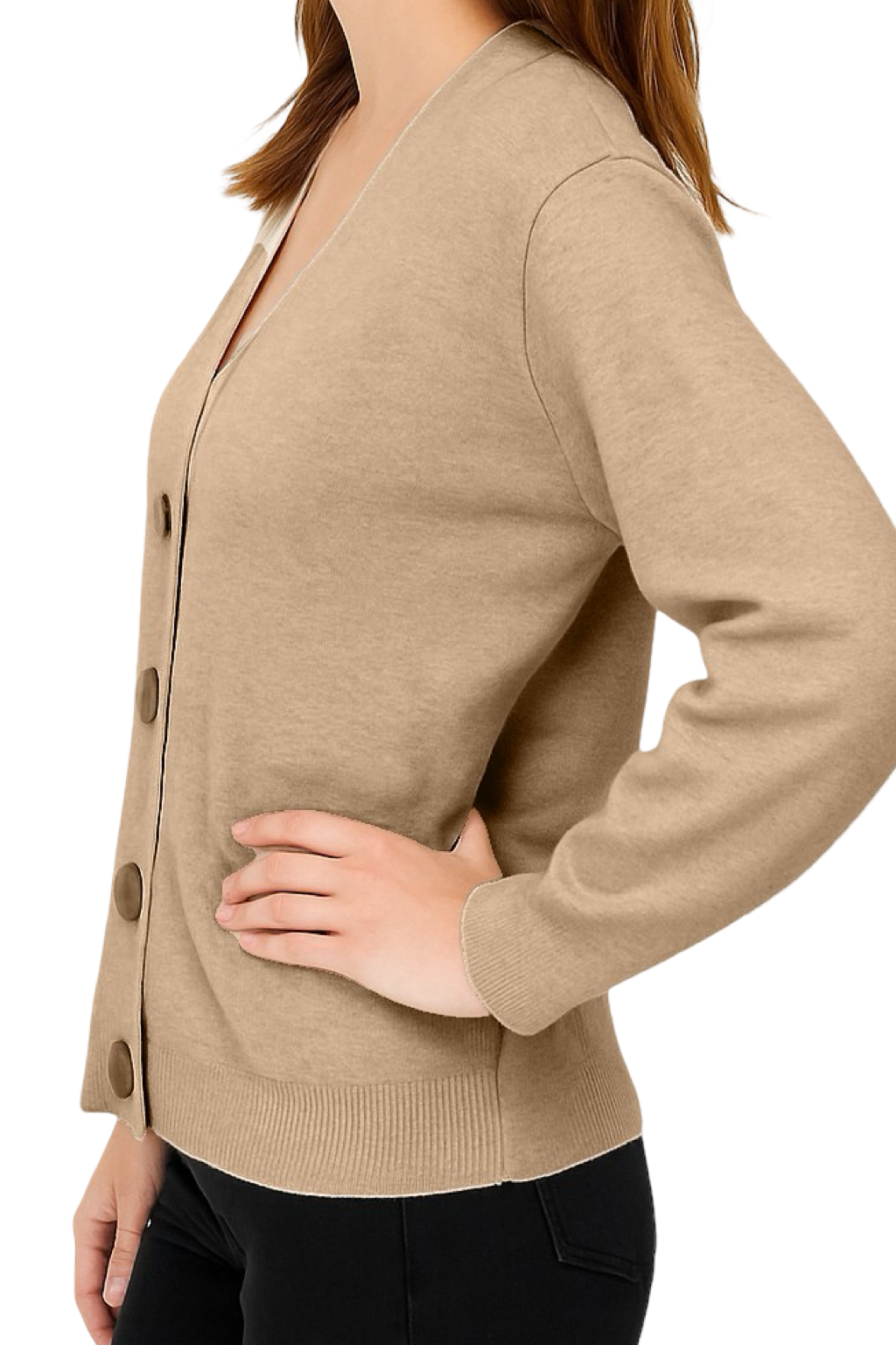 Cardigan Bottoni Dorati