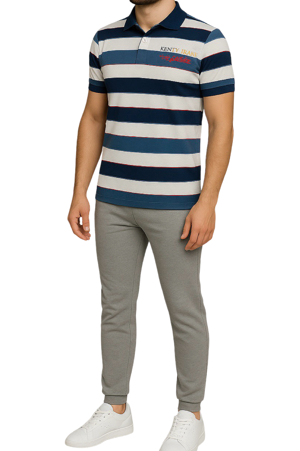 Polo a righe uomo