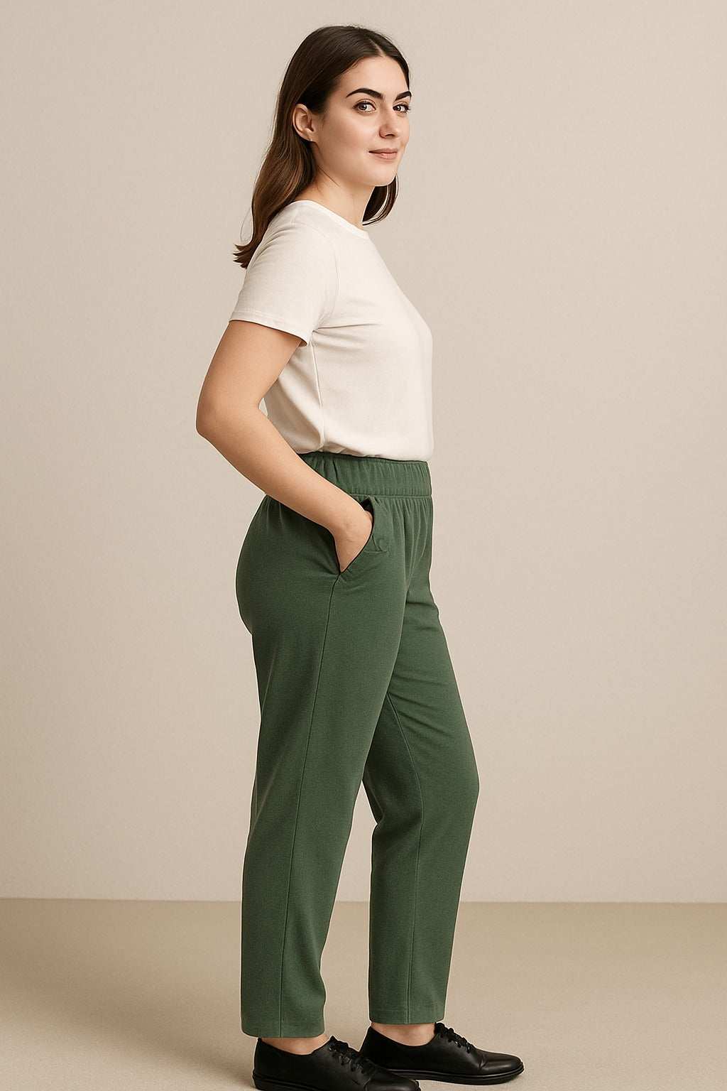 Pantaloni Basic con elastico