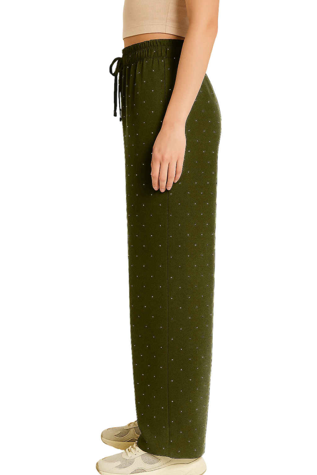 Pantaloni palazzo brillantini