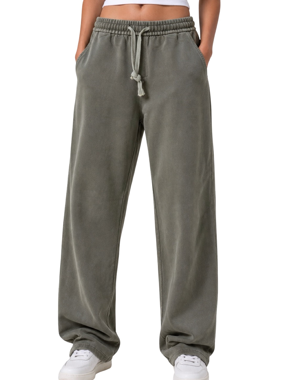 Pantaloni con elastico in vita