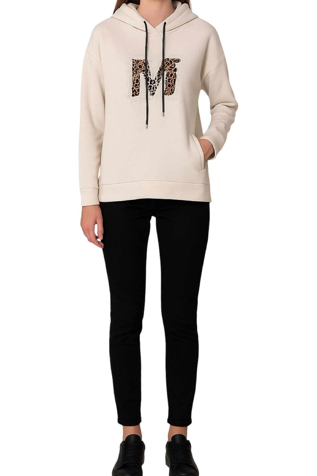 Felpa Comfort Stampa Maculata