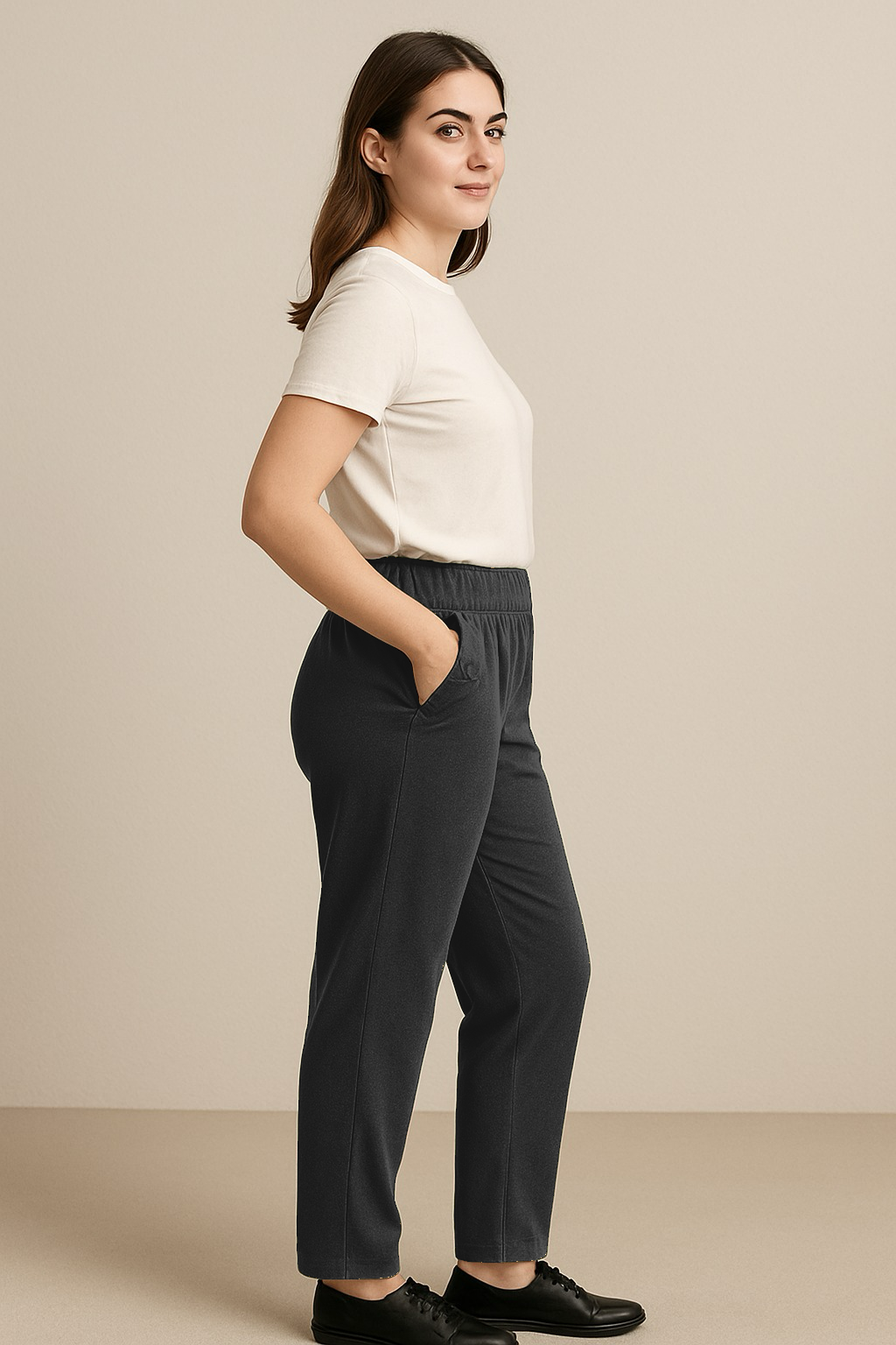 Pantaloni Basic con elastico