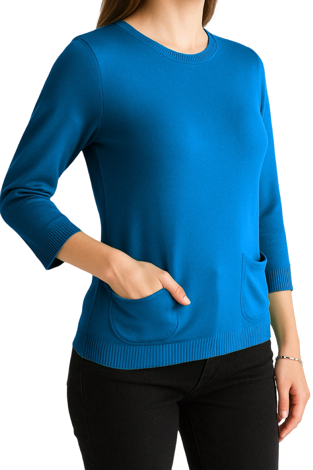 Maglia di filo con tasche