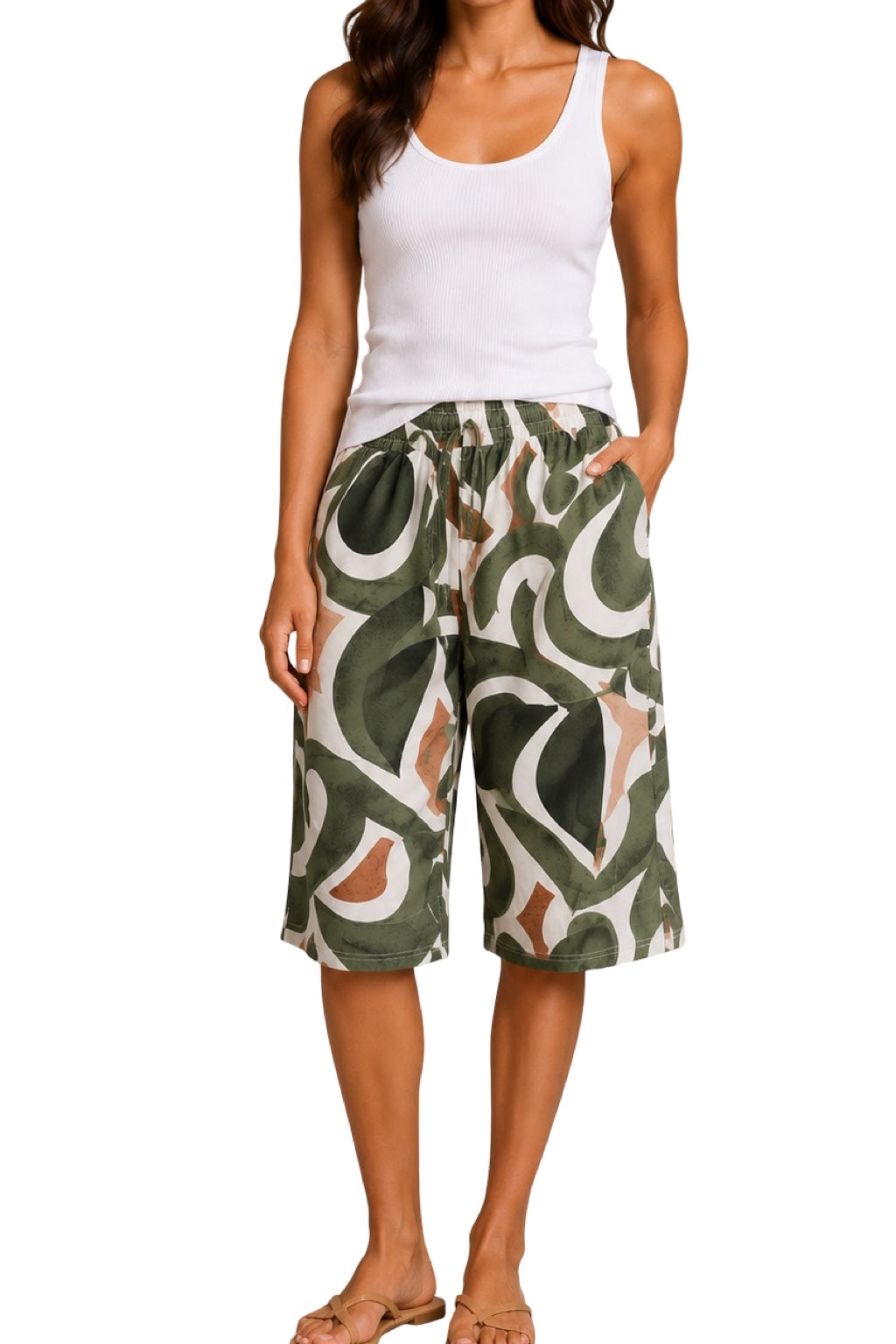 Pantaloni Capri Fantasia