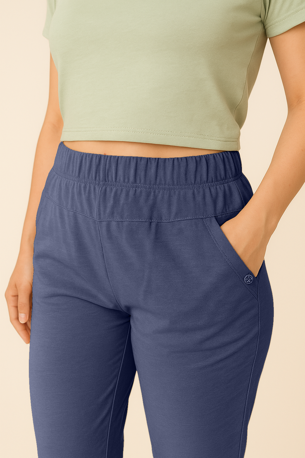 Pantaloni Capri Tinta Unita